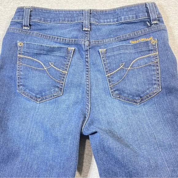 DKNY Soho Jean's Women's Sz 6 Blue Mid Rise Bootcut Boho Western Stretch Denim - Picture 8 of 15